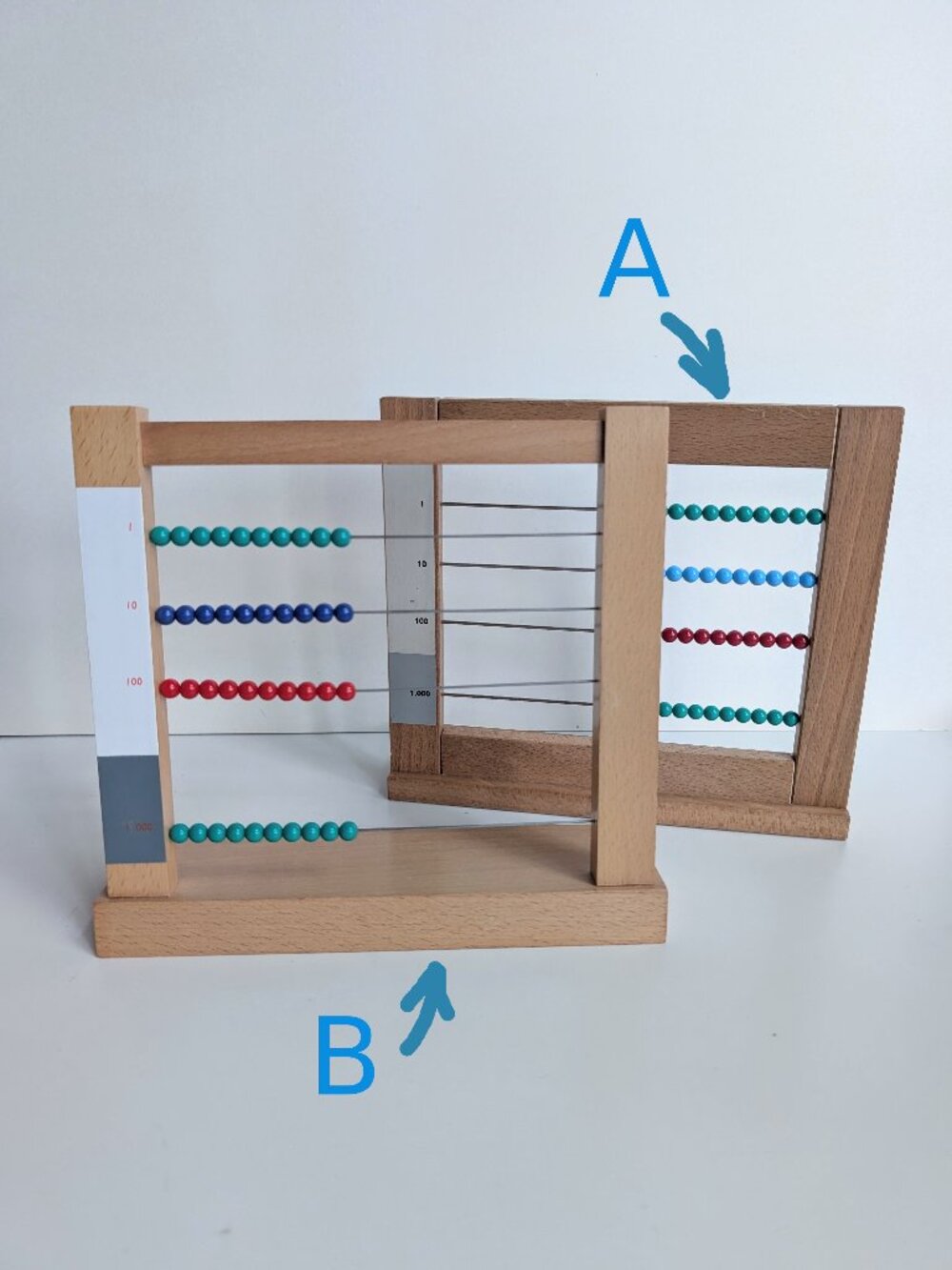 A-Montessori Small Bead Frame Wooden Math Abacus Educational Learning Toy - Picture 7 of 16